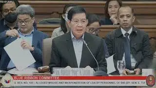 Sen. PING LACSON's Opening Statement, Blue Ribbon Hearing on BIR LOA Issue