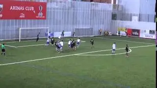 Saque corner contra Zalla en Gobela