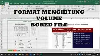 Format Menghitung Volume Bored Pile