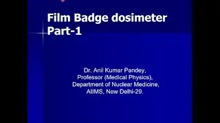 Film Badge dosimeter Part 1