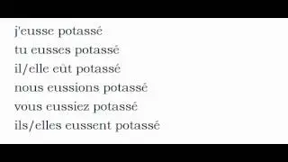 Conjugate French verb #  Potasser = swot