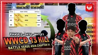 BTR WWCD SALIP RRQ DI KLASEMEN | BATTLE VERSE ASIA  DAY 3 | PHASE 2 | PLAYOFFS | MATCH 5