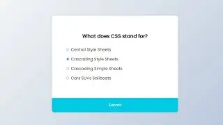 Create a Quiz App using HTML CSS & JavaScript | Quiz Web App using JavaScript