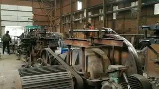 Mild steel round bar converting into square bar machine second clip