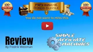 Review of Simple Affiliate Machines HEADS UP! Before you buy this make sure you watch my review!