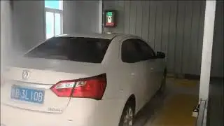 Leisure car wash with LED lava foam