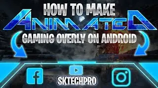 HOW TO MAKE ANIMATED GAMING OVERLAY ON ANDROID #SHORTS #SKTECHPRO💡