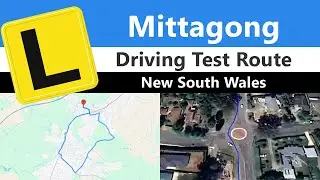 Mittagong Driving Test Route, NSW - Sample Route Map Flythrough & App Download