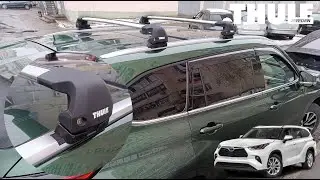 How to Install THULE Roof Cross Bars Toyota Highlander / Toyota Kluger