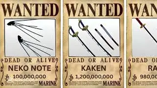 All Sword Bounties in One Piece Ranked From Lowest to Highest