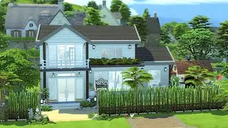 The Sims 4 Cozy Farmhouse with Garden & Pond🌿| Stop Motion | No CC