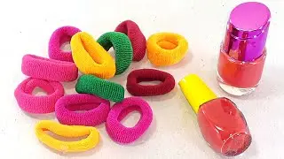 AMAZING CRAFTING IDEA OUT OF OLD CD DISC & HAIR RUBBER BANDS | DIY HACK