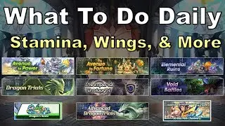 Dragalia Lost - What To Do Daily: Stamina, Getherwings, & More