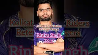 IPL 2025 Retention, KKR's retained players and players' salary