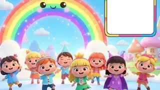 Волшебная радужная игра | Красочная детская песенка в стихах | Весёлое обучение для детей