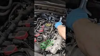 #Audi #q5 #carbonbuildup. valves are in rough shape, and it needs to be scrapped off.
