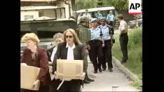 BOSNIA: QUEEN NOOR OF JORDAN VISITS SREBRENICA