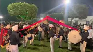 Groom welcome by Fateh Army band