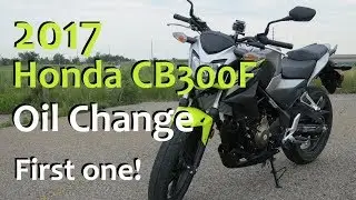 2017 Honda CB300F first oil change. DIY!