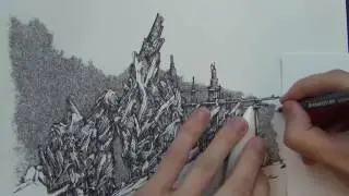 Drawing Rocks and Clouds in Dots and Lines