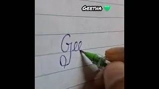 Geetha 👸 name design sign #name #signature #calligraphy #art #style #shorts #viral #geetha #g #love