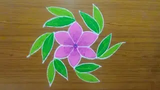 Sadamallige flower rangoli | Muggulu Rangoli Design