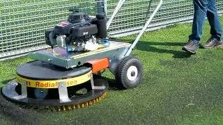 Westermann Astro Turf Power Brush in Action