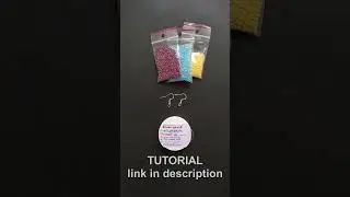 Diy beaded earrings, flower bead earrings tutorial