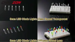 5mm LED Diode Kit Light Emitting Warm White Red Blue Green UV Orang