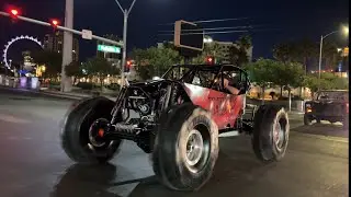 Insane Hellboy Off Road Vehicle Rolling Through Las Vegas SEMA 2025