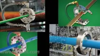 Демонстрация работы кольцевого воздушного ножа Air Wipe от EXAIR