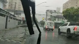 ☔🌧️Chuva Intensa e Persistente Agora em Santos/SP