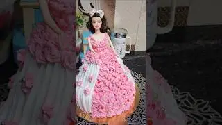 Barbie Doll cake design 💞👰🏻/Rasmalai flavour cake #ytshorts #trendingshort #viralshort #youtubeshort
