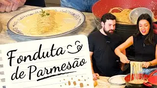 LINGUINE COM FONDUTA DE PARMESÃO | 2 ingredientes, saboroso e RAPIDO de fazer!