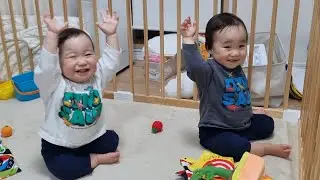 休日前は双子よりもパパのがテンション高い