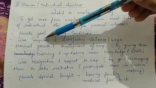 Human objectives (objectives of business) class 11 (part#3)