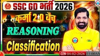 Classification Class #1 || Sandeep Sir Reasoning by Playlist || SSC GD Constable 2026