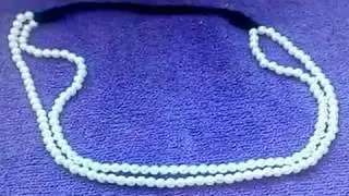 Fashion Elastic Rope Double Pearl Hair Headband, BuyInCoins