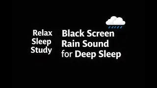 Black Screen Rain | 30 Minutes for Sleep, Relax & Anxiety Relief