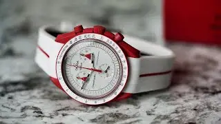 Обзор Omega x Swatch MoonSwatch Mission to Mars + ремешок для часов Horus
