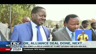 OKA principals to join Uhuru, Raila to sign a new coalition agreement