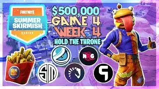 500 000 долларов США 🥊Летняя схватка Hold The Throne🥊 Неделя 4, игра 4 (Fortnite)