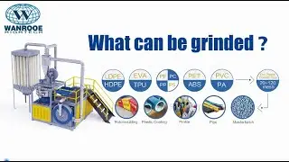 100-1000kgh Waste PC HDPE PET EVA PE Pulverizer Plastic Grinder Machine