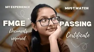 FMGE PASSING CERTIFICATE collection process ||  My Experience 🥳 || Documents Required || Dr. Riyaa