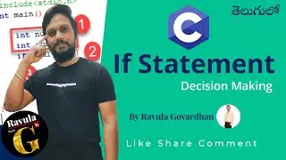 If statement in C programming with example in Telugu