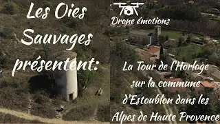 Digne les Bains. La tour de l Horloge &agrave; Estoublon dans les Alpes de Haute Provence.