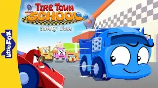Tire Town School: Safety First! | Slow Down & Obey the Signs | Little Fox