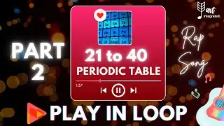 Learn Periodic Table with Rap Song | Periodic Table Song | 21-40 Elements with Fun Hindi Song