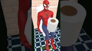 SUPERHERO TOILET PAPER CRISIS: Spider-Man vs Hulk in EPIC BATHROOM BATTLE! 🚽 #shorts #funny
