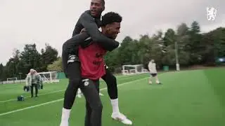 Chealse  training for there next match #football #soccer #trending #chelsea 